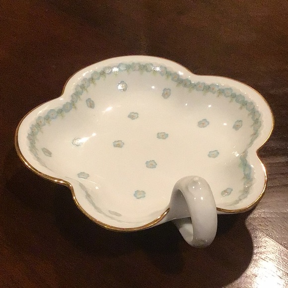 HTF Vintage Royal Limoges Relish Trinket Handled Dish - Picture 7 of 10